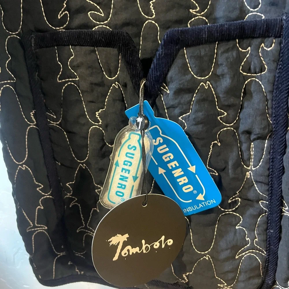 Tombolo Dark N’ Stormy Quilt Jacket Waterproof Reversible Unisex XXL - Picture 7 of 13